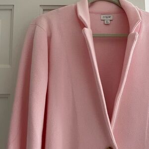 J. Crew Pink Blazer Lightweight Textured Fabric